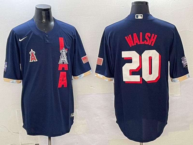 Men Los Angeles Angels #20 Walsh Drak Blue All star Game 2025 Nike MLB Jersey style 4